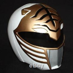 11 Costume Cosplay Mask Mighty Morphin White Tiger Power Ranger Helmet