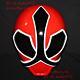 11 Costume Cosplay Mask Power Ranger Samurai Sentai Shinkenger Red Helmet PR11