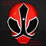 11 Costume Cosplay Mask Power Ranger Samurai Sentai Shinkenger Red Helmet PR11