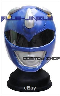 11 Wearable Blue Mighty Morphin Power Rangers Helmet Cosplay Prop Costume Mmpr