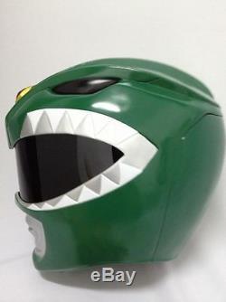 11 Wearable Green Mighty Morphin Power Rangers Helmet Cosplay Prop Costume Mmpr
