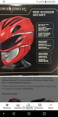 11 scale cosplay Mighty Morphin Power Rangers Legacy Red Ranger helmet