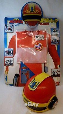 1985 Bandai Japan Sentai Changeman Uniform Helmet Cosplay Pre MMPR Power Rangers