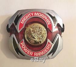 1994 Bandai Power Rangers MMPR Billy Blue Ranger Sound Effect Gloves Cosplay