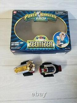 1996 Bandai Power Rangers Zeo Gold Ranger Zeonizer with Original Box Cosplay #2577