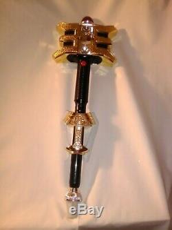 1996 Mmpr Power Rangers Legacy Golden Power Staff Sounds Works Cosplay Roleplay