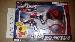 2005 Power Rangers Space Patrol Delta SPD Red Ranger Academy Training Set NEW