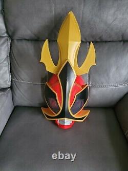 2012 Bandai Red Ranger Power Rangers Samurai Shogun Deluxe Talking Mask Cosplay