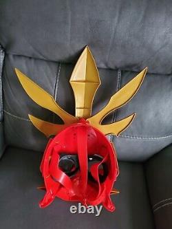 2012 Bandai Red Ranger Power Rangers Samurai Shogun Deluxe Talking Mask Cosplay
