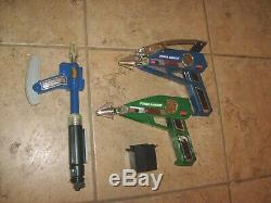 2 Power Rangers Lost Galaxy Space Astro Laser Quadro Blaster Cosplay Loose