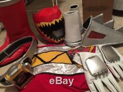 8 Power Ranger Dino Charger Kyoryuger Cosplay Suit Lot Costume