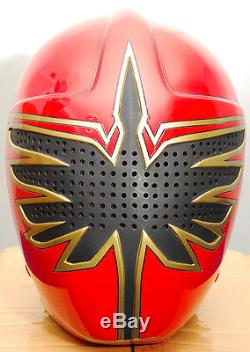 ANIKI COSPLAY Power Rangers Mystic Force Red Magiranger Magired helmet costume
