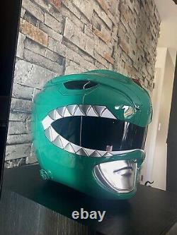 ANIKI MMPR Green Power Ranger Cosplay Helmet Rare Collectible Dragon Shield Set