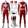 Adult Costume Mens Costumes Red Ranger Costume Power Ranger Halloween Cosplay