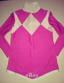 Adult Pink Power Ranger L XL with Real Boots Size 7 Cosplay Halloween Comicon