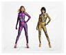 Adult Womens Power Rangers Pink OR Yellow Ranger Cos Play Halloween Costume
