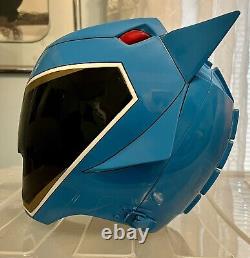 Aniki Cosplay Dino Charge Aqua Ranger Cosplay Helmet (Damaged)