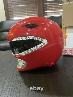 Aniki Cosplay Red Mighty Morphin Power Ranger Helmet- NEW NEVER USED