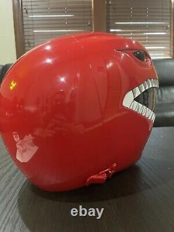Aniki Cosplay Red Mighty Morphin Power Ranger Helmet- NEW NEVER USED