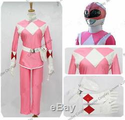 Anime Power Red Ranger Cosplay Costume Pink Rangers without Mask