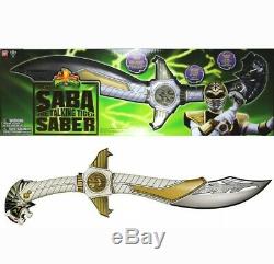 (Autographed) Power Rangers Legacy WHITE RANGER'S SABA SWORD REPLICA COSPLAY