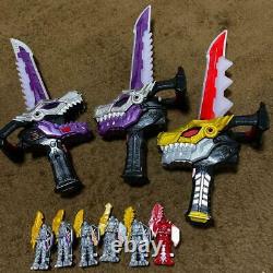 BANDAI Ryusoulger Toy Weapon Set Power Rangers Dino Fury Collection Cosplay USED