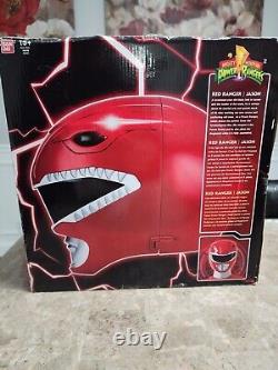 Bandai Legacy Red Mighty Morphing Power Ranger Cosplay Wearable Helmet