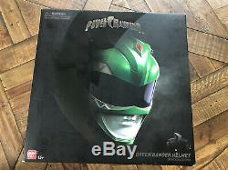 Bandai Mighty Morphin Power Rangers Legacy Green Ranger Helmet 11 MMPR Cosplay