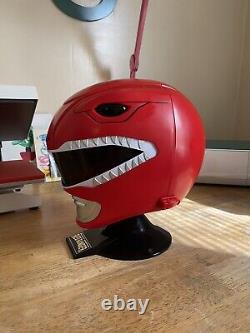 Bandai Mighty Morphin Power Rangers Legacy Red Ranger Helmet 11 Cosplay