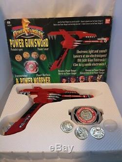 Bandai Power Rangers Gun Sword Power Morpher 1991 Retro Boxed Toy Weapon Cosplay