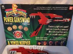 Bandai Power Rangers Gun Sword Power Morpher 1991 Retro Boxed Toy Weapon Cosplay