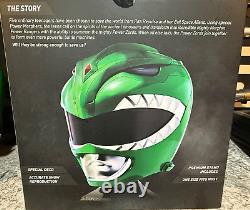 Bandai Power Rangers Legacy Green Helmet Open Box COMPLETE PRISTINE