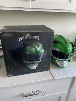 Bandai Power Rangers Mighty Morphin Legacy Ranger Helmet Green With Box Cosplay