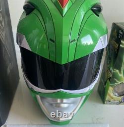 Bandai Power Rangers Mighty Morphin Legacy Ranger Helmet Green With Box Cosplay