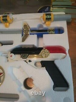 Bandai Power Rangers Zeo 7-IN-1 Blaster Weapon Set Toy Cosplay Complete In Box