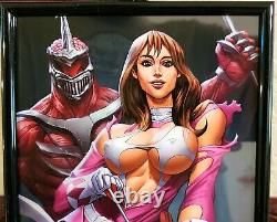Battle Damage Cosplay Framed Pink Ranger Power M House Faro Kimberly As Is Comic