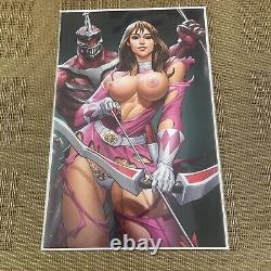 Battle Damage Cosplay Pink Ranger Topless Virgin Variant LE 200