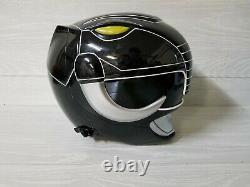 Black Power Ranger Helmet Mighty Morphin Cosplay Mask Costume (Aniki Cosplay)
