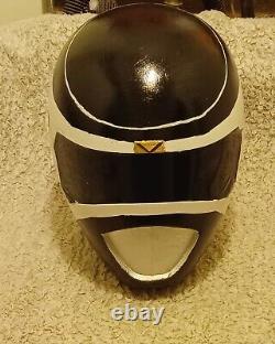 Black Power Rangers in Space Cosplay Helmets