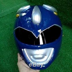 Blue Morphin Mighty Rangers helmet 1 Power Ninja Hero Adult Outside Cosplay Prop