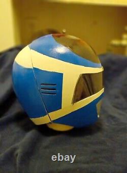 Blue Power Rangers in Space Cosplay Helmets