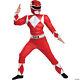 Boy's Red Power Ranger Muscle Costume Mighty Morphin