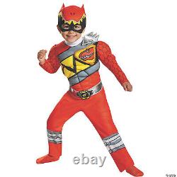 Boy's Red Ranger Muscle Costume Dino Charge