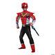 Boy's Red Ranger Power-Up Mode Classic Muscle Costume Mighty Morphin