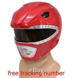Cosplay Fancy Full Head Red Power Rangers Morphin Costume Hero Adult Helmet