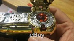 Cosplay HTF Gold Version ZEONIZER WITH CRYSTAL AND STRAPS Power Rangers Zeo