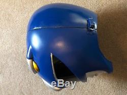 Cosplay Mighty Morphin Power Rangers BLUE RANGER complete outfit with Helmet