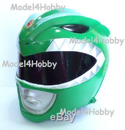 Cosplay! Mighty Morphin Power Rangers GREEN RANGER 1/1 Scale Helmet Action Hero