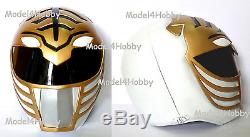 Cosplay! Mighty Morphin Power Rangers WHITE 1/1 Scale Helmet Action Hero Props