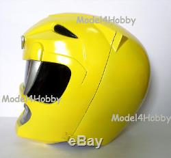 Cosplay! Mighty Morphin Power Rangers YELLOW Ranger 1/1 Scale Helmet TV Props